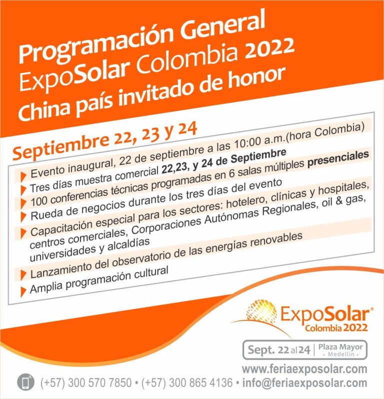 Programación De La Feria - ExpoSolar Colombia